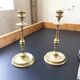 Paire de chandeliers en laiton