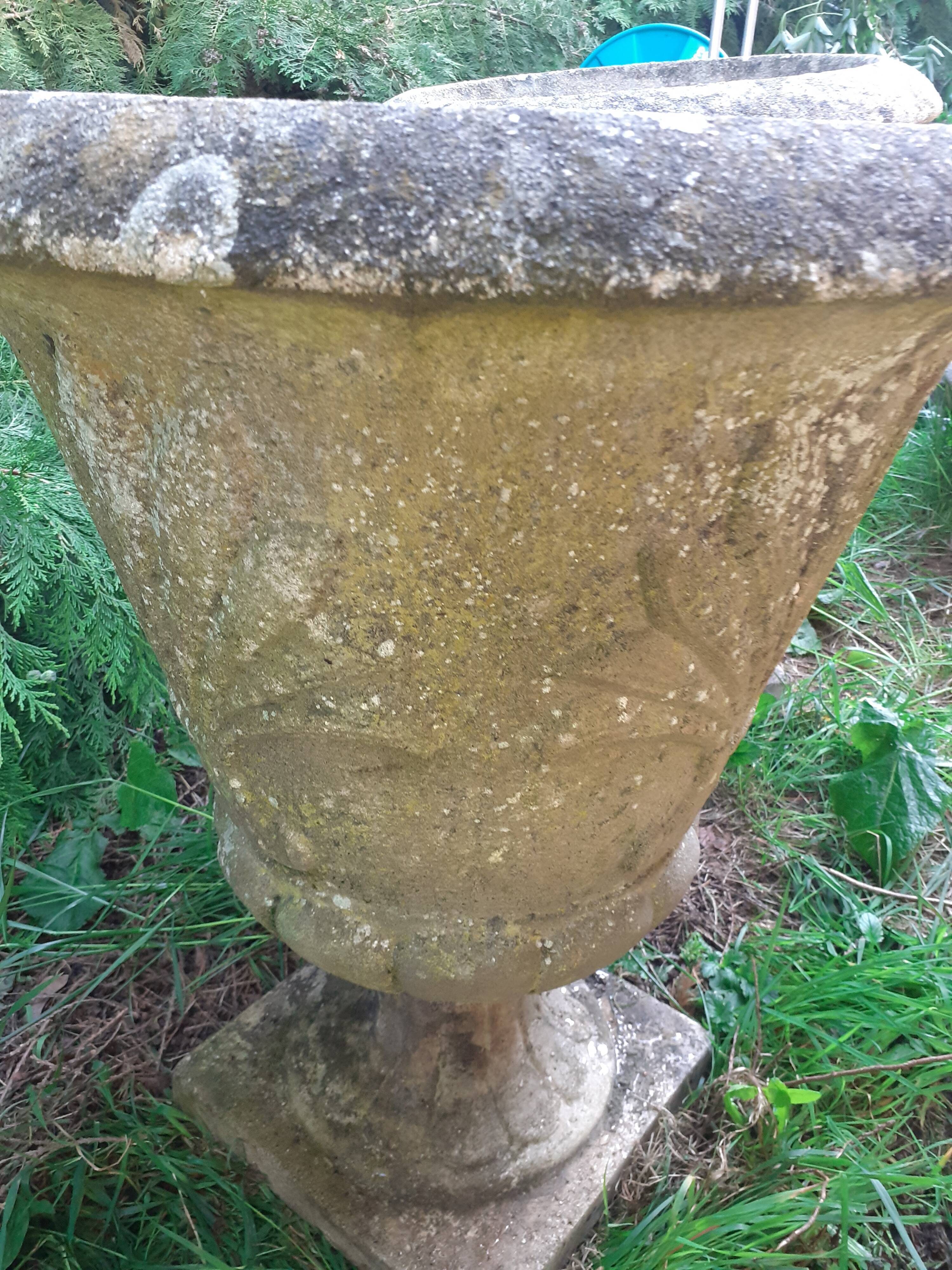 Pair of stone planter medicis