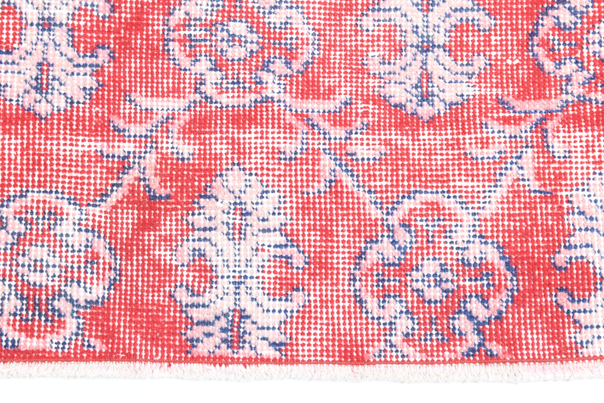 2x8 red classic vintage runner rug, 245x73cm