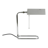 Large original 1980s chrome table lamp by Florian Schulz