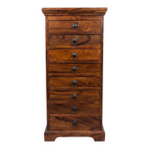 Chest of drawers / Weekly drawer unit with 8 drawers in exotic solid wood (Rosewood / Teak)