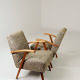 Vintage armchair modern design 1960 multicoloured