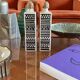 Mid-century set of 2 ceramic bottles, Staffel Limburg Germany, 1960s