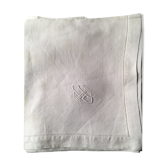 6 Old monogram white linen towels