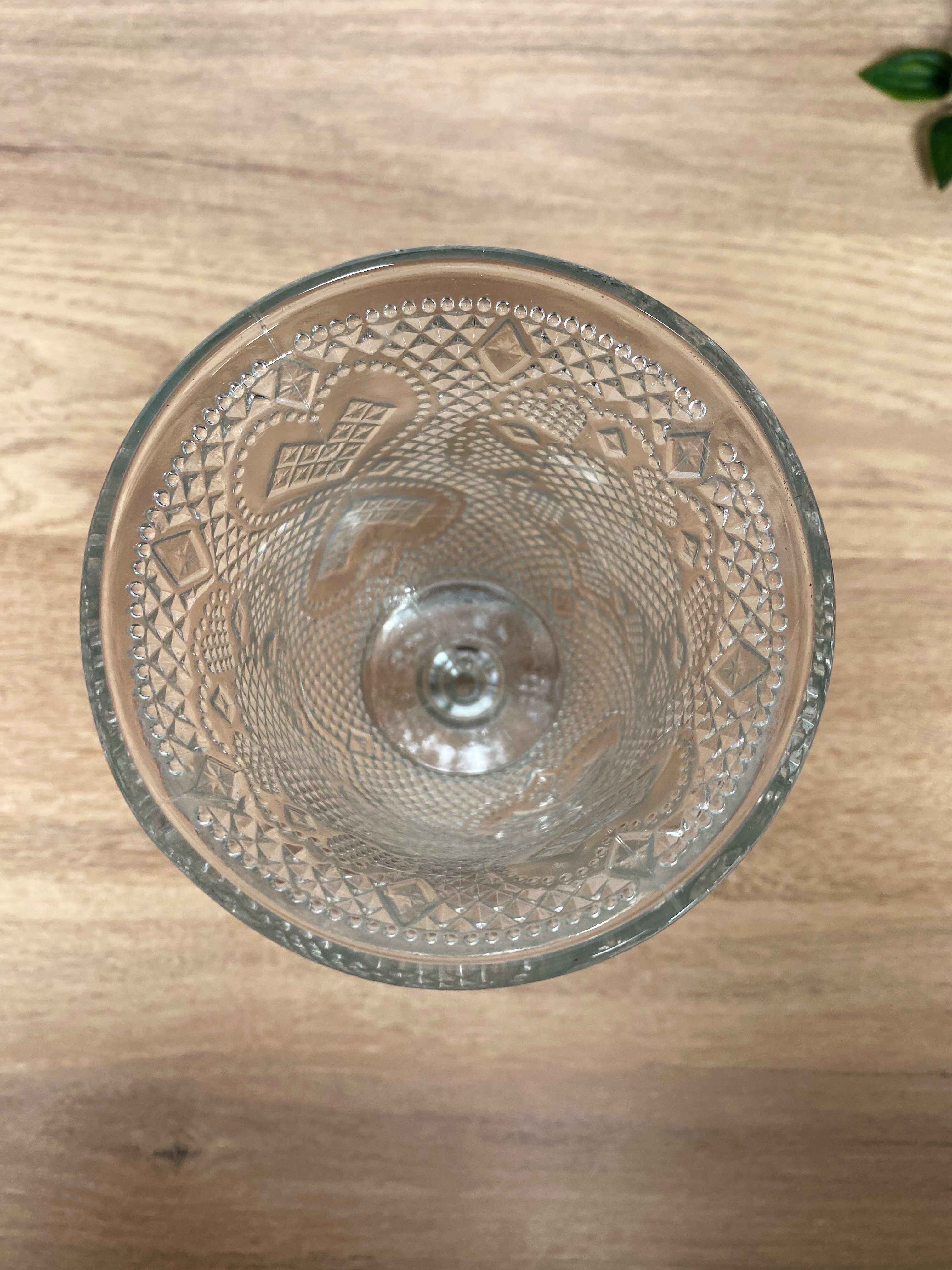 Moulded glass calice