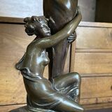 Bronze lamp from the early 20th century