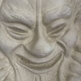 Ancient Rare Head Face Mascaron Satyr Mask Pottery Bavent France Clay