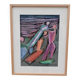 Peinture technique mixte sur papier de alain michel boucher (1944-2020)