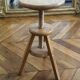Vintage wooden tripod artist watchmaker stool brutalist workshop
