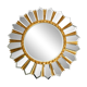 Large gilded Italian XXL Regency Sunburst Wall Mirror | diameter 93 cm