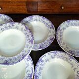 6 hollow plates iron earth by Longwy