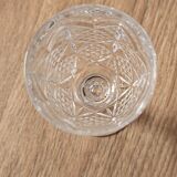Set of 5 cut glass glasses + vintage crystal bowl