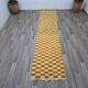 Handmade pure wool runner rug, size 75/300 cm.