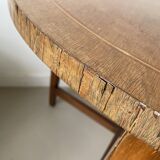 Old round side table