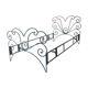 Volute wrought iron bed