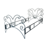 Volute wrought iron bed