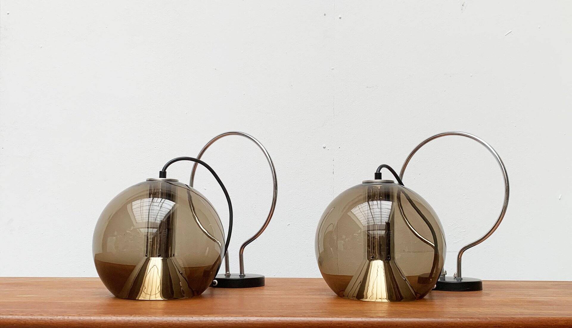 Neo-retro wall sconces from the Dutch space age by Frank Ligtelijn for Raak, set of 2.