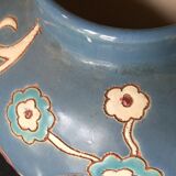 Vase ball glazed earthenware signed louan 1930