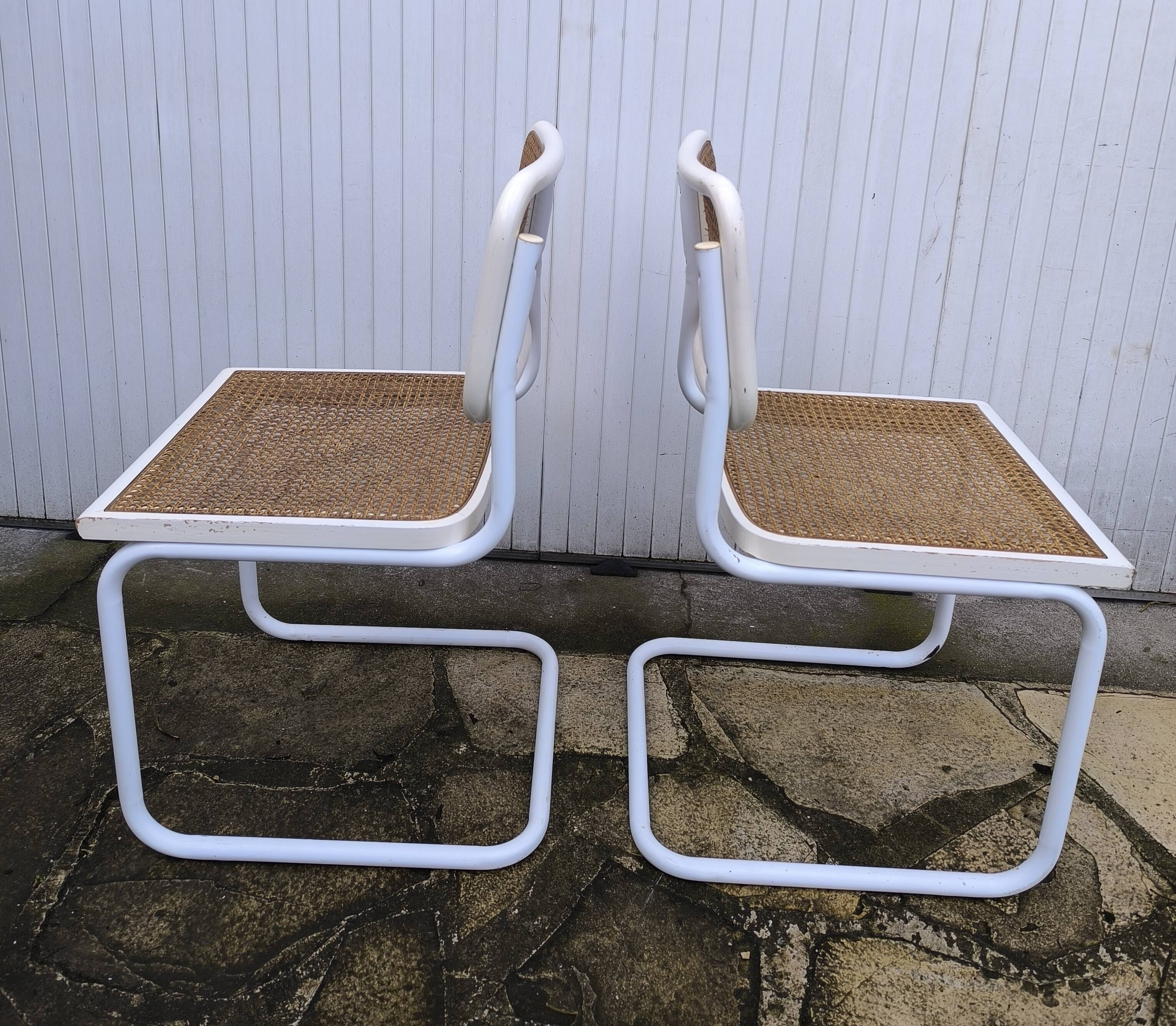 Pair of B32 chairs by Marcel Breuer