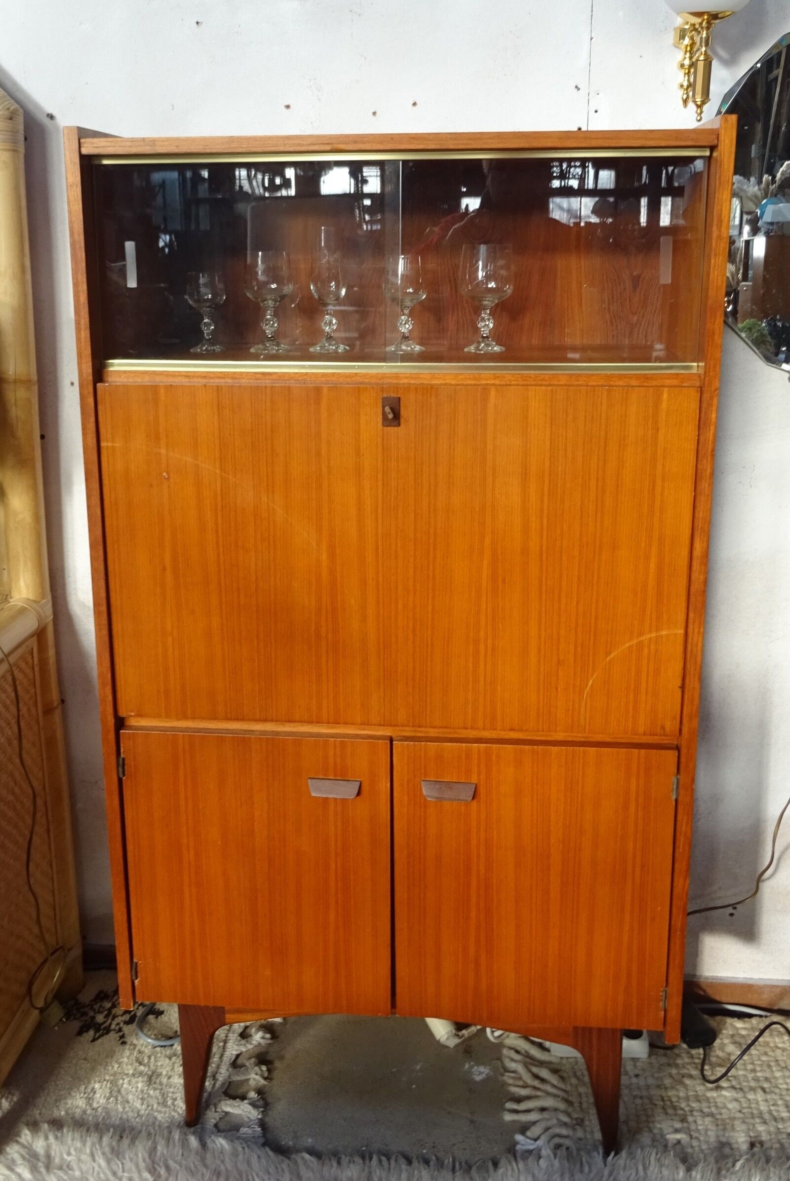 Scandinavian teak secretary