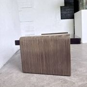 Art Deco coffee table in lacquer and brass