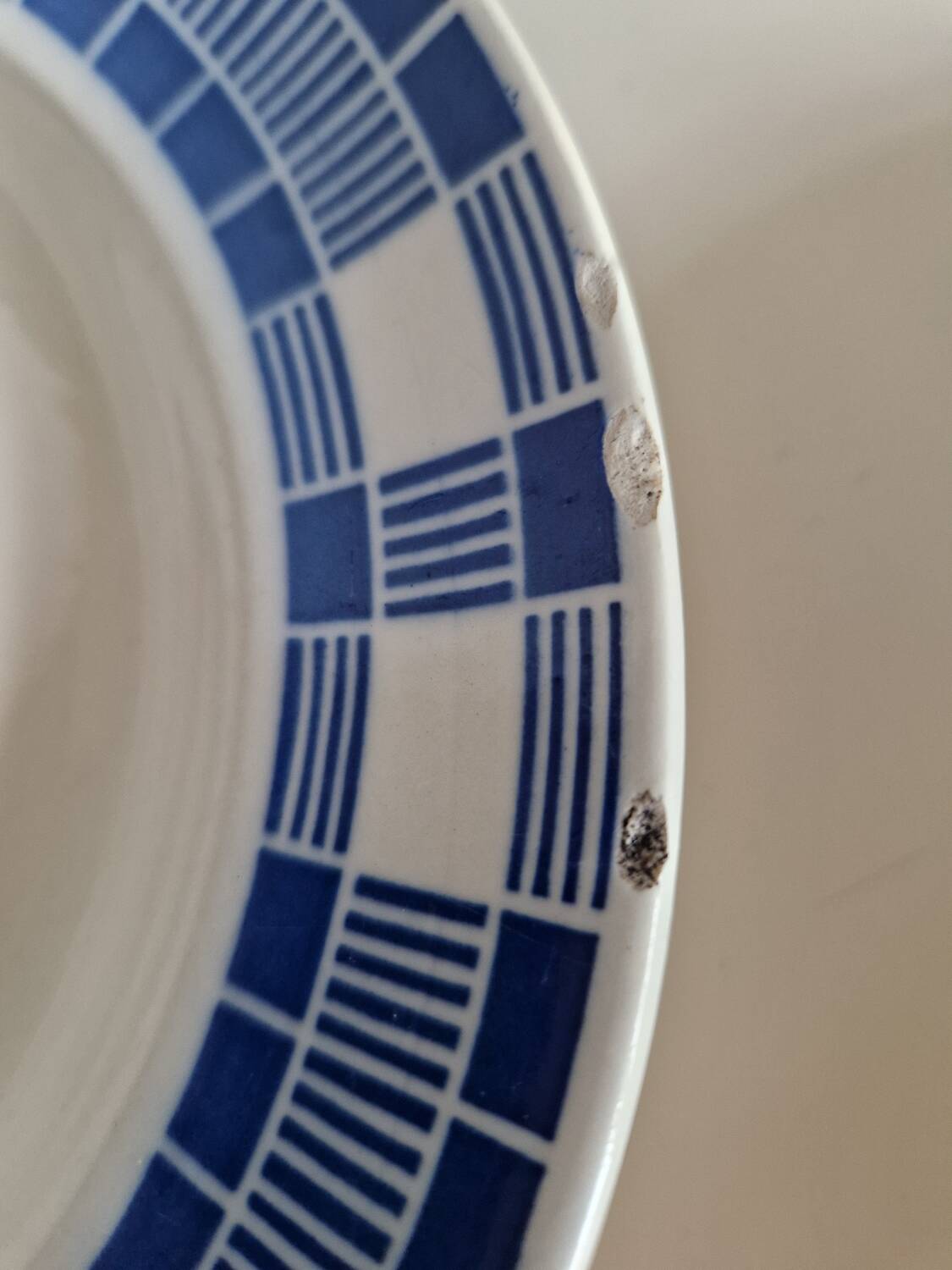 Set of 6 Badonviller Nil Model soup plates