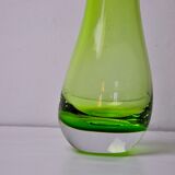 Vase sommerso vert XL par seguso, italie, 1970