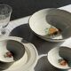 Vintage fruit salad service consisting of a bowl and 7 small dishes.