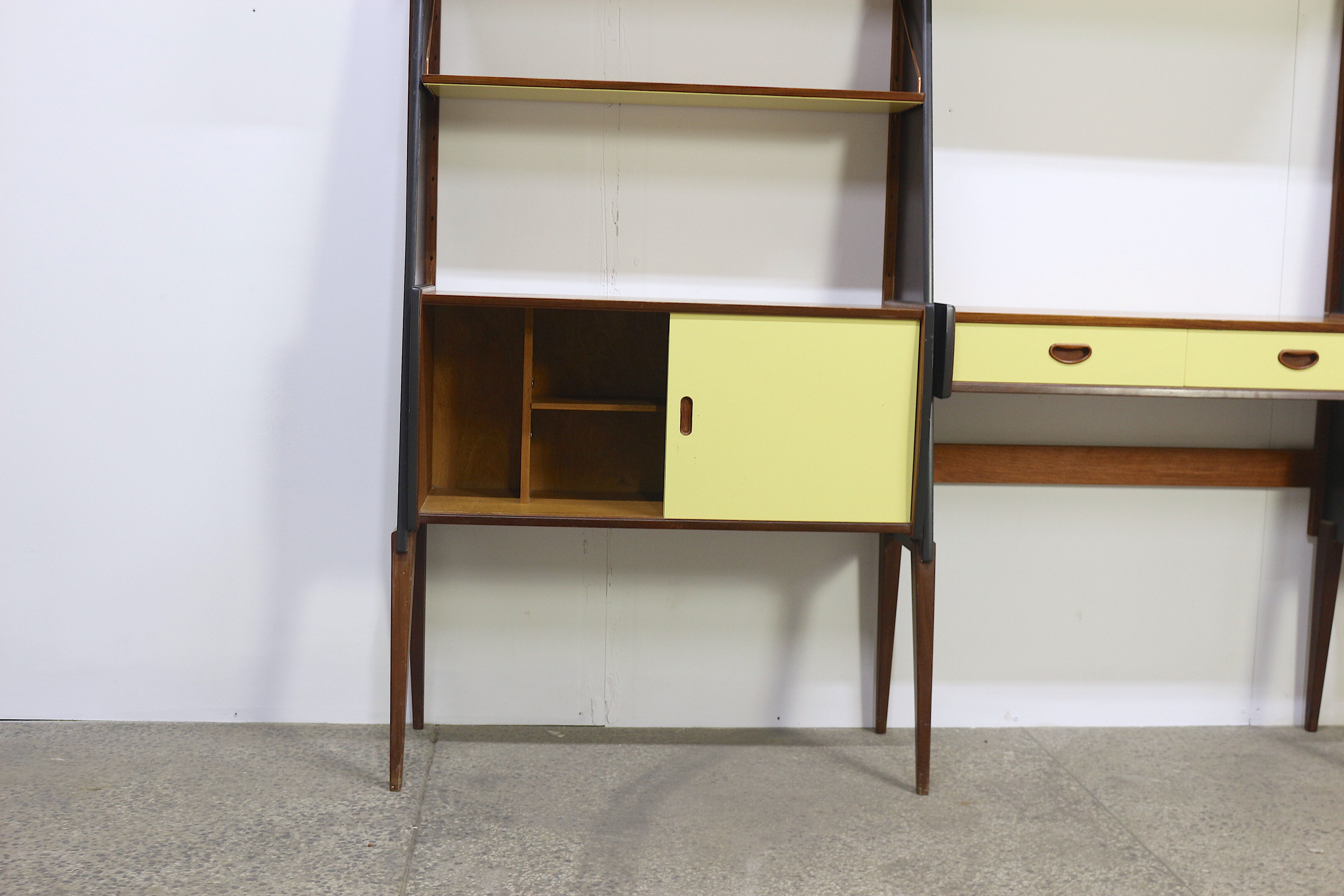 Norwegian free standing shelf, 1960's