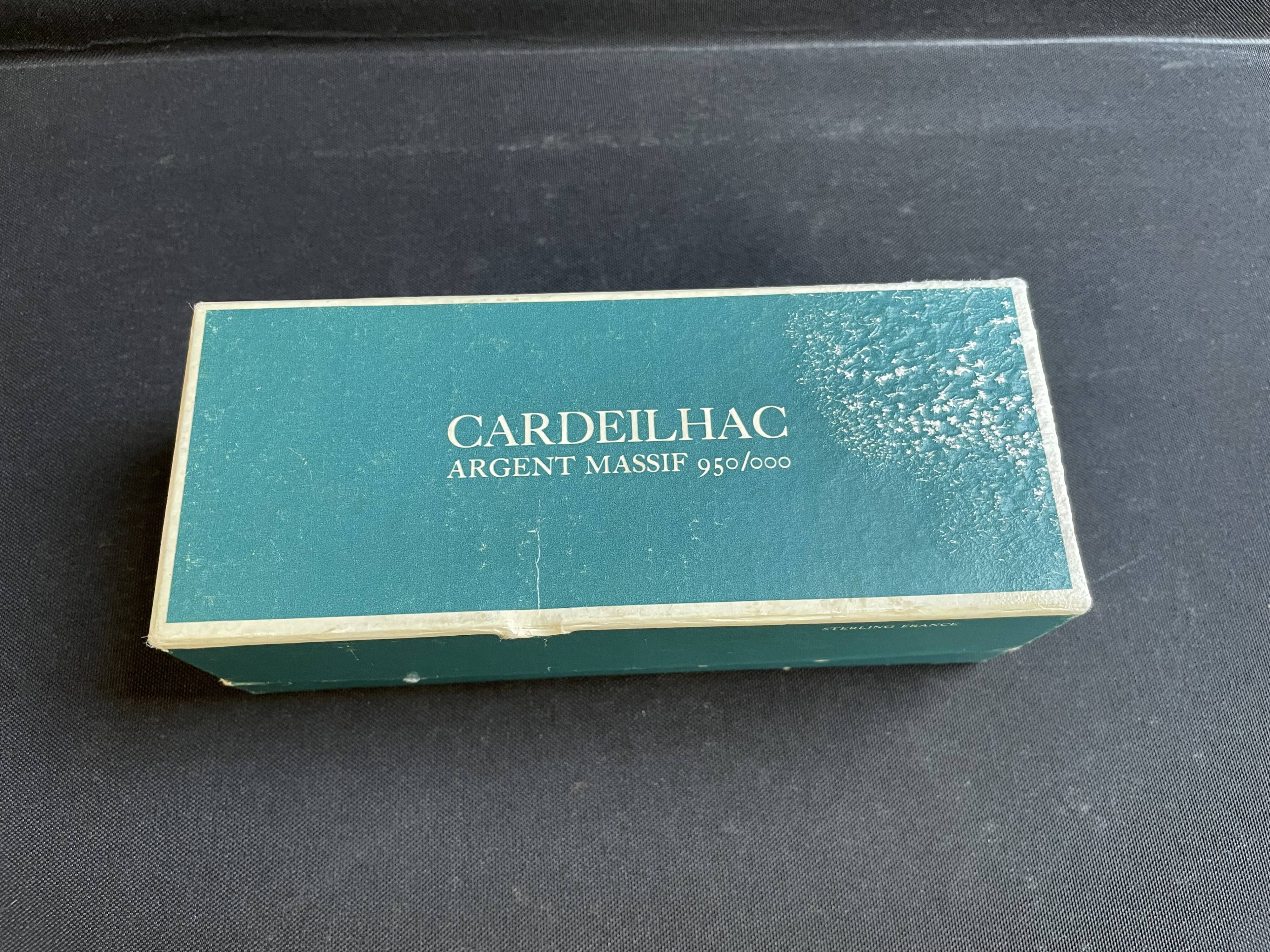 Coffret Cardheilhac de salières et poivriers Christofle – Argent 950/1000e