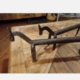 Pair of fireplace chenets