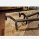 Pair of fireplace chenets