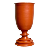 Large Decorative Orange-Red Vase