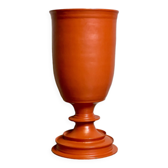 Grand Vase Décoratif Orange-Rouge