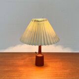 Danish modern teak table lamp from the mid-century, 1960s.