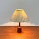 Danish modern teak table lamp from the mid-century, 1960s.