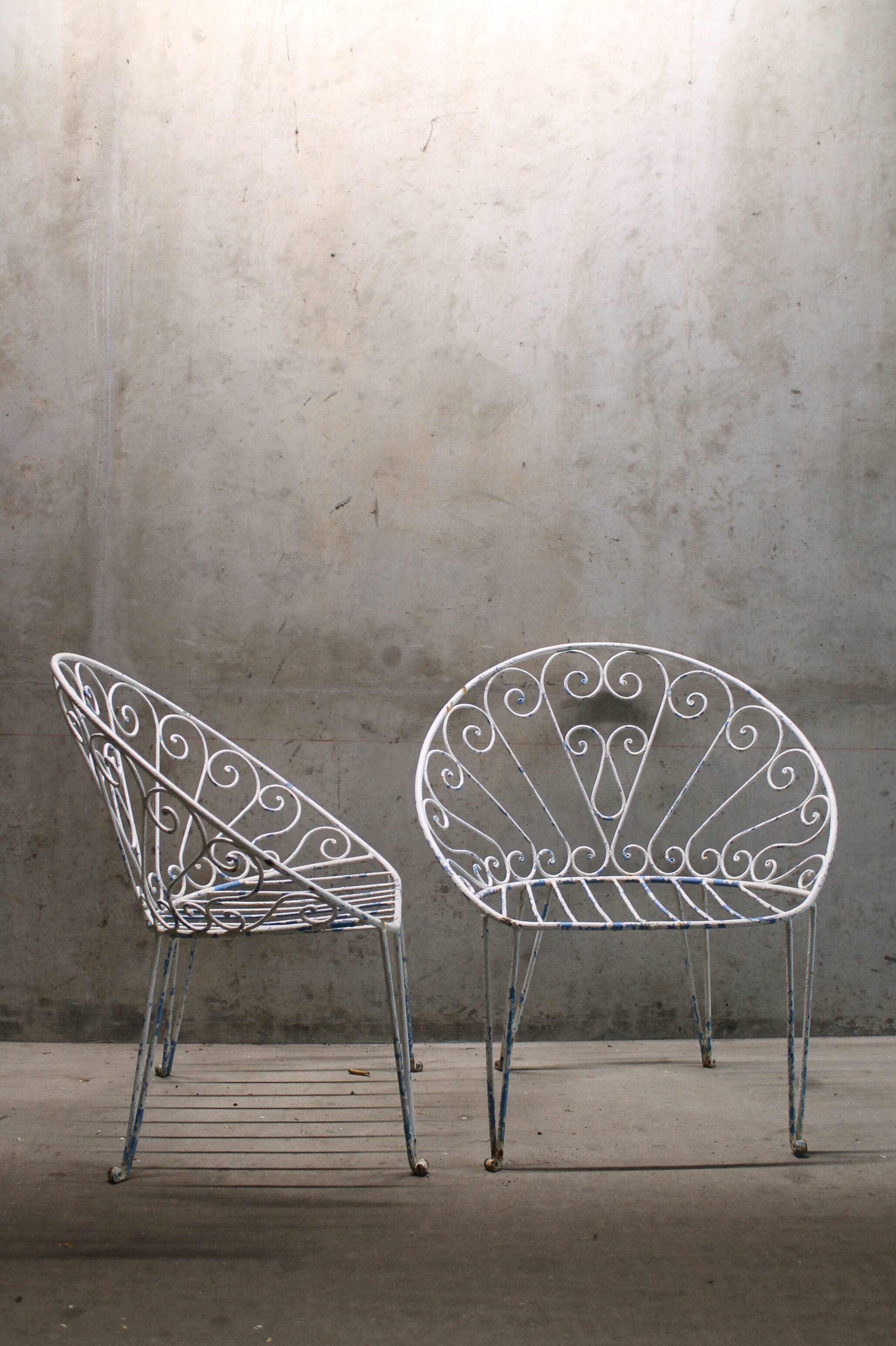 Pair of Garden Armchairs