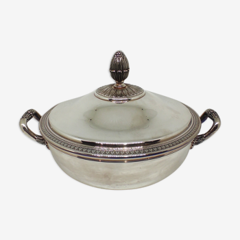 Silver metal dish