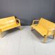 Mid century plywood benches