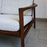 Bench and 2 Scandinavian armchairs 60s