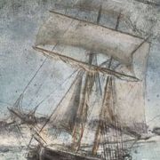 Aquarelle sous verre fin XIXème signée A.Johnston 1891
