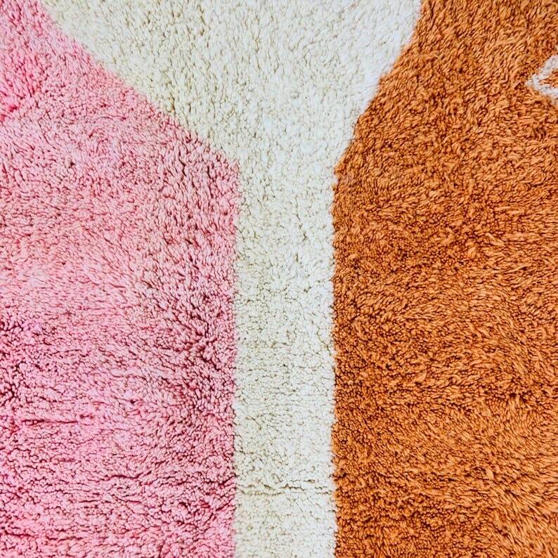 Handmade pure wool rug, size 150 x 250 cm