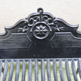 Old gate, cradle with cast iron logs