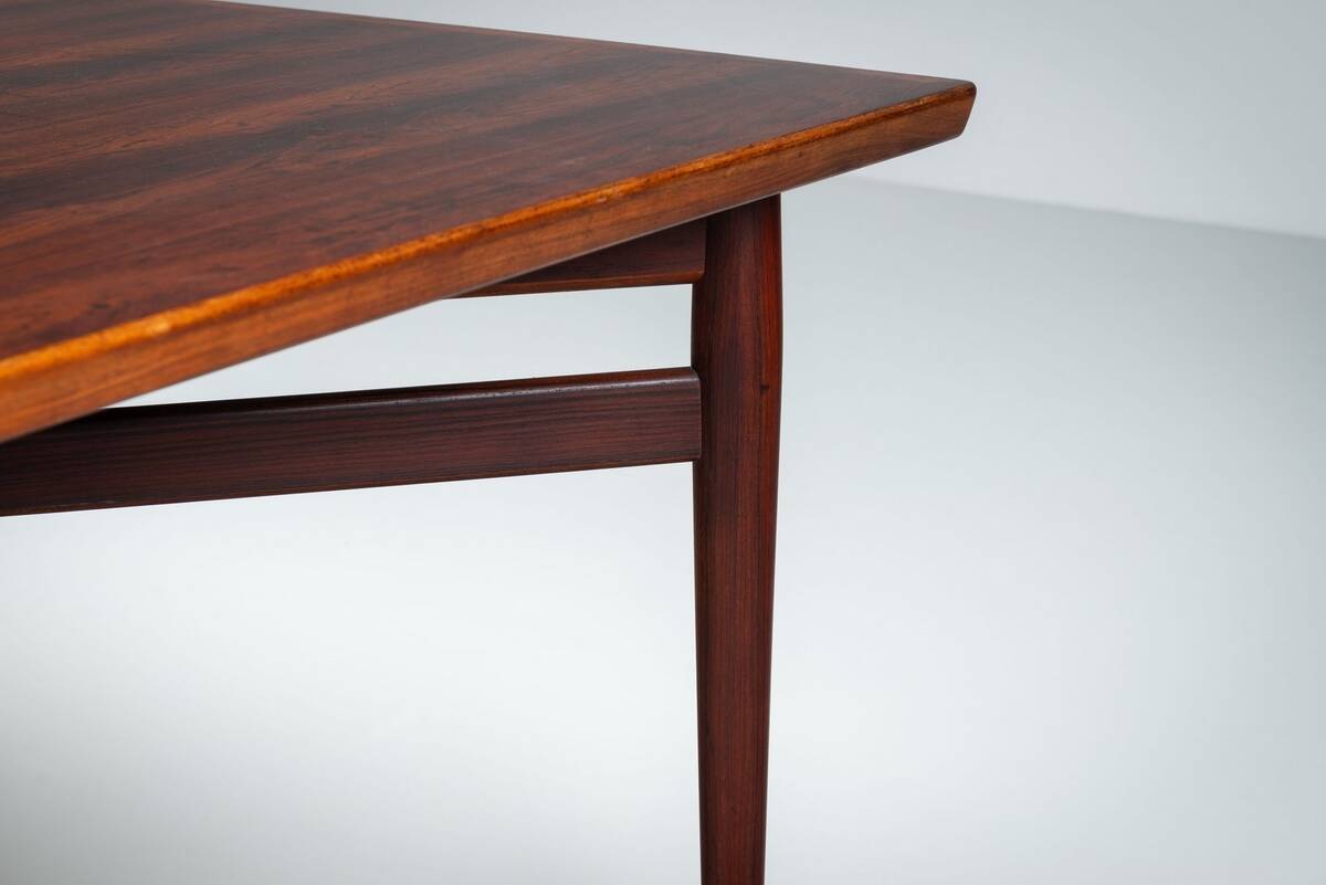 Arne Vodder model 201 large dining table in rosewood Sibast Denmark 1960