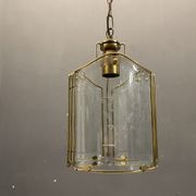 Italian glass brass pendant ceiling lamp