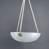 Chandelier / Basin by Noverdy, Silvered Bronze Mount, Art Deco, c. 1930