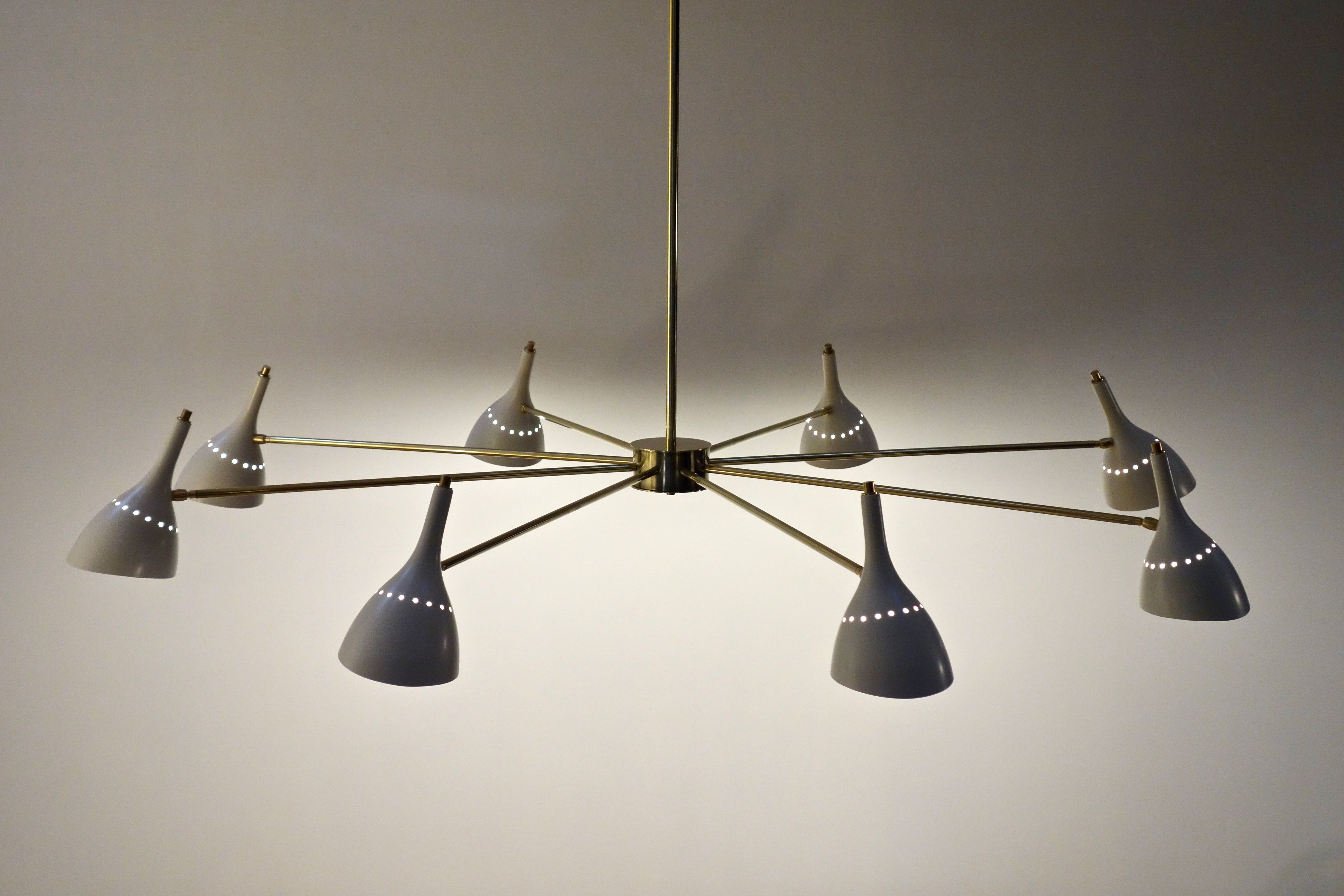 Modern Italian chandelier 1950's style
