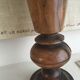 Pair of walnut vases
