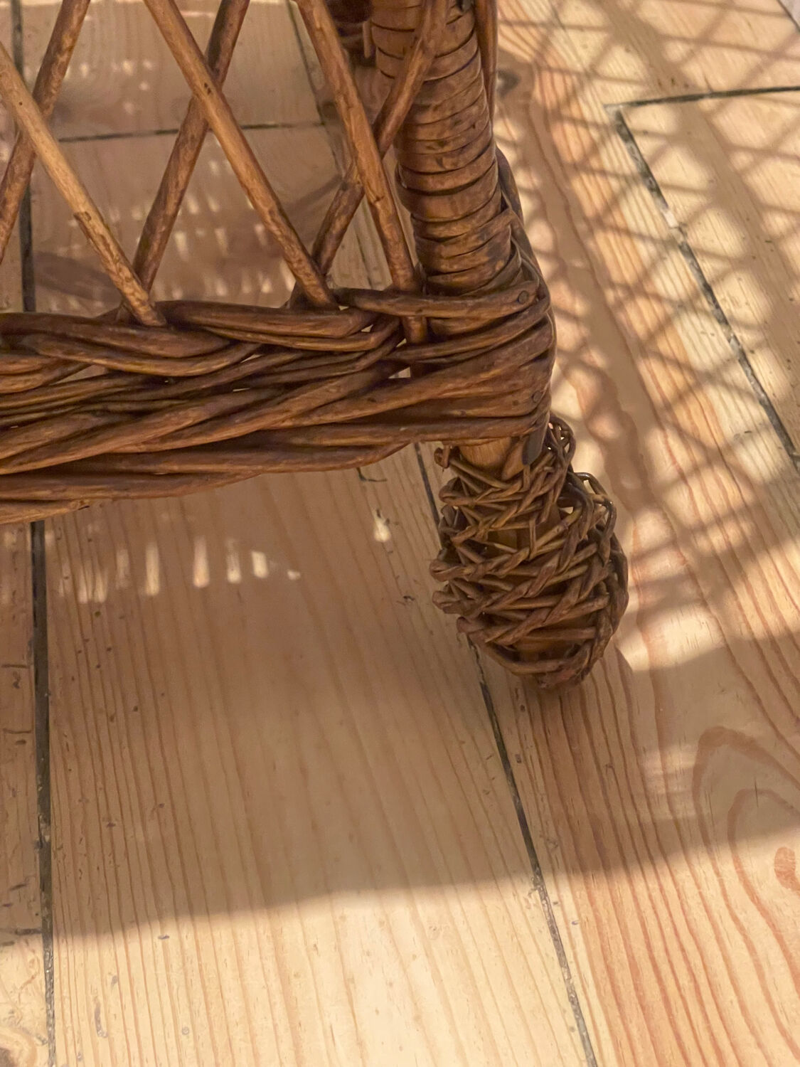 Vintage rattan armchair