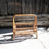 Ancien porte-revues en bambou